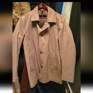 MENS HUGO BOSS 40R Classic Jacket/Coat, Never Worn wMoreno wool dark gray lining